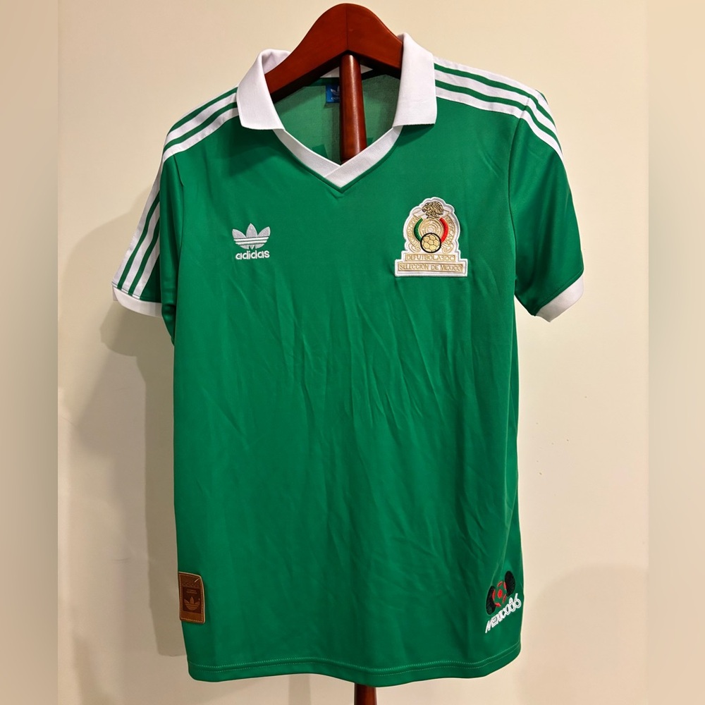 Retro Adidas Mexico 1986 Jersey Medium